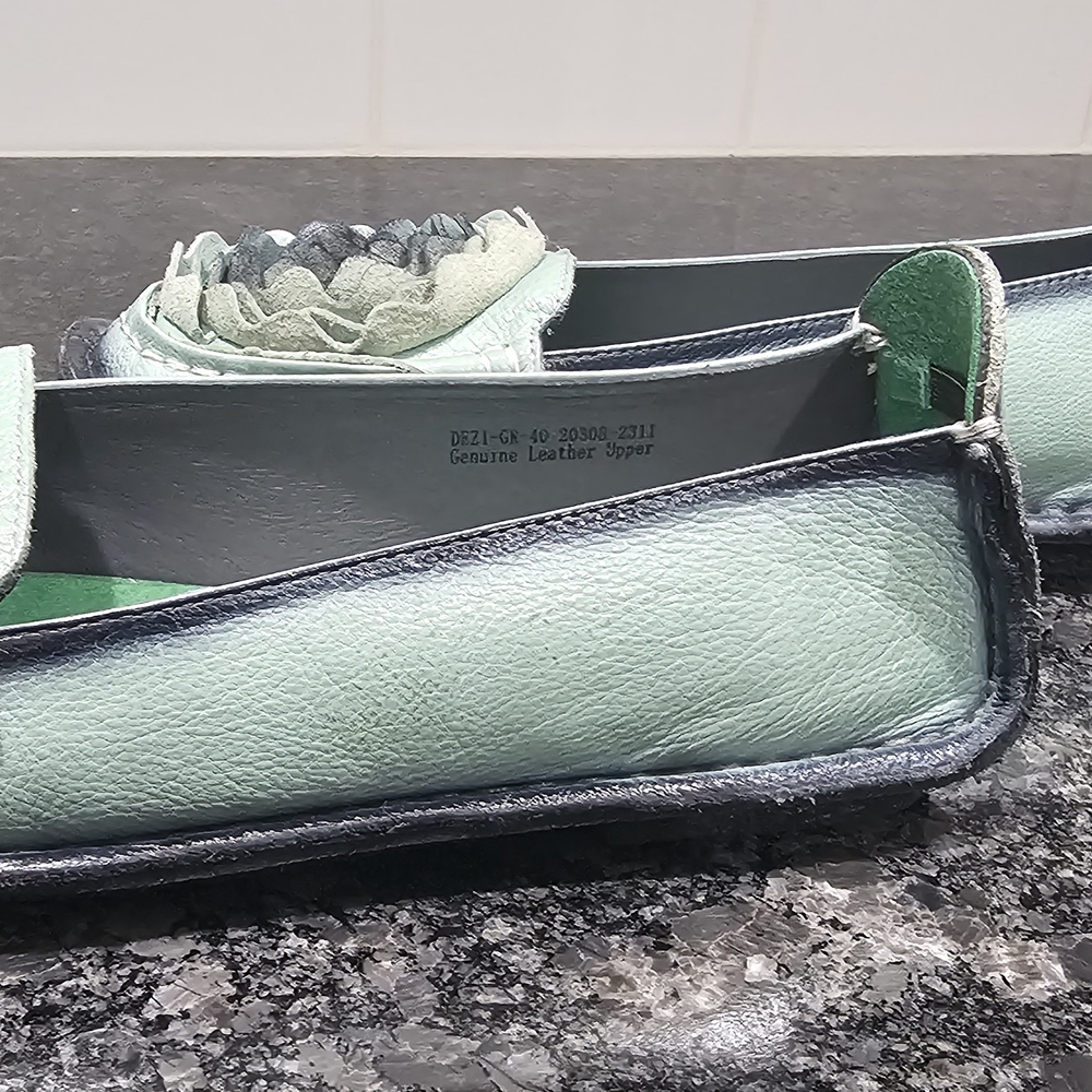 L'ARTISTE Mint Green Floral Loafers - Picture 3 of 5